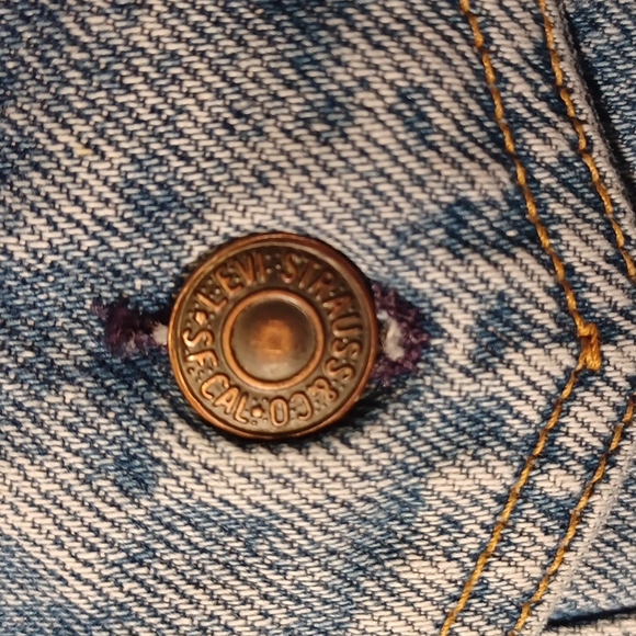 Vintage Levi Strauss & Co. Original Authentic Red Label Denim Blue Jean Jacket - Picture 4 of 16